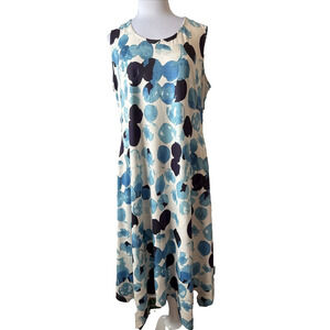 Hotouch Women’s XXL Chic Sleeveless Asymmetric Slinky Dress Pockets Coastal Boho